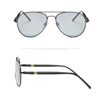 2021 Photochromic sončna Očala Moških Polarizirana Očala, Moški Vožnje Pilotni sončna očala Za Voznika UV400 Zaščito Zmanjšanje Bleščanja S162