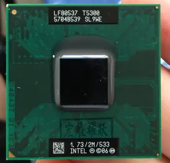 Intel Core 2 Duo T5300 CPU L2 Prenosnik, procesor PGA 478 cpu deluje pravilno