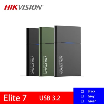 Hikvision Elite 7 Zunanji Trdi Disk, Prenosni SSD 500 GB 1TB USB 3.2 Gen 2 1060MB/s Združljiv za Mac Latop/Desktop/Tableta