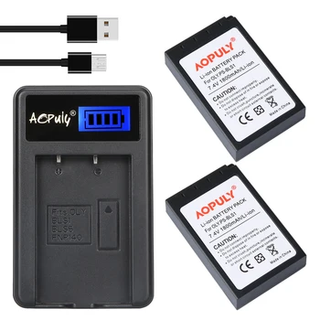 AOPULY 2pcs BLS 1 BLS1 BLS-1 Polnilne Li-ion Baterije +USB LCD Polnilec za OLYMPUS E-PL1 E400 E410 E420 E450 E620 E-P1E-P2