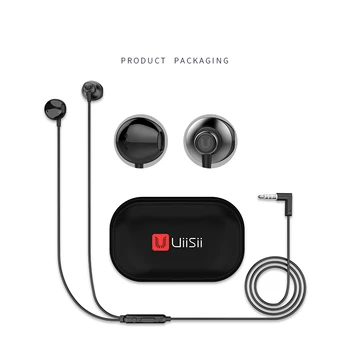UiiSii Pol in-ear Slušalke Kovinski Bas HiFi glasbeni slušalke z mikrofonom za xiaomi huawei Samsung iPhone 5 6 plus se žične slušalke