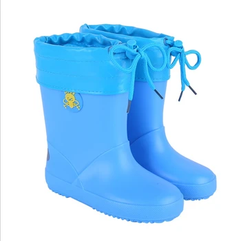 Otrok dež čevlji plus žamet toplo fant vode čevlji baby dež čevlji dekleta vode čevlji
