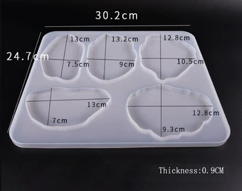 Oprema izdelki znanja ploščica Multi-standard Pokal Mat Silikonski Kalup za nakit, izdelava orodje UV epoksi smolo plesni dekorativni obrti