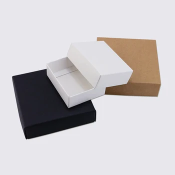 črna Knjiga Velike Darilni embalaži Embalaža po Meri Black Kraft papir, Kraft Papir Polje Velike Pakiranje Škatle Kartonske Škatle