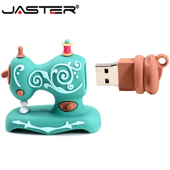 JASTER 2019 nova USB 2.0 risanka šivalni stroj model usb flash disk 4GB 8GB 16GB 32GB 64GB 128GB pendrive U disk Božično darilo