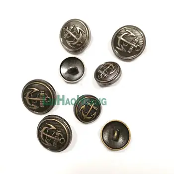 50pcs 16/20 mm antik medenina/Stari srebrne barve kovinski gumbi oblačilo plašč šivalni pribor gumbi za oblačila obrti