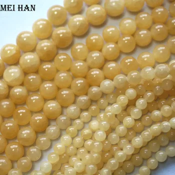 Meihan Trgovini (2 niti/veliko) 12 mm in naravnega medu jadeit kamen nemoteno krog svoboden kroglice za nakit, izdelava diy design