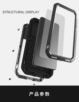 Gorilla glass) Za Huawei P30 Pro P20 Lite Metal Armor Shockproof Primeru Za Huawei Mate 30 Primeru Aluminija Nepremočljiv Pokrov Nova 3E