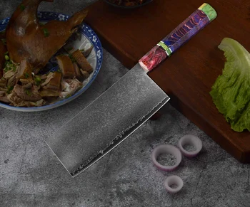 XITUO Kitajski Kuhinjski Nož Damask Jekla 67 Plast Kuhar Nož Oster Cleaver Rezanje Zelenjave Doma Kuhanje Orodja Barva Ročaj