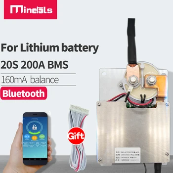 20 bms vgrajen vmesnik bluetooth 60v LFP4 72V Li-ionska litij-ionske baterije Polnjenje in praznjenje zaščito smart BMS