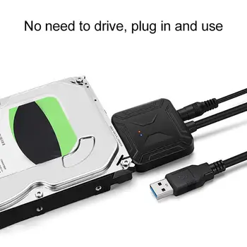 USB 3.0, da SATA Adapter Pretvori Kabli Podporo 2,5 Ali 3,5-Palčni Zunanje SSD HDD Adapter za Trdi Disk