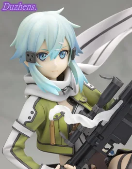 Japanes Anime Sword Art Online Dejanje Slika Sinon Duha bullet 23 cm PVC Anime Slika Model Igrače Slika Zbirka Lutka Darilo