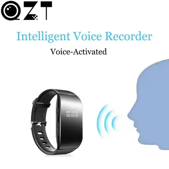 QZT Digitalni Diktafon Watch Manšeta Avdio Snemalnik Strokovno Dictaphone MP3 Predvajalnik Mini Zvoka Glas Aktivira Diktafon