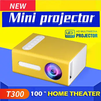 T300 Projektor LED Mini Projektor HDMI USB 3.5 mm Audio 320 x 240 slikovnih Pik, Doma Media Player Kino Projektor Podpira 1080P Full HD