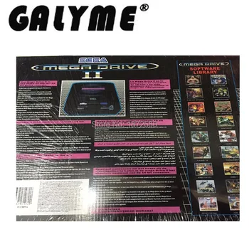 Vroče Prodaje Črne Barve PAL različico EU priključite igralne Konzole Sega za MD2 MD 2 TV Video Igra Konzola Klasična Kartica 16 Bitno Polje Primeru