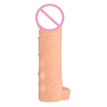 Super Mehka Votlo Penis Rokav Podaljšali Za Večkratno Uporabo Kondoma Dick Rokav Adult Sex Igrače Moški Realne Debel Kurac Extender Zamudo