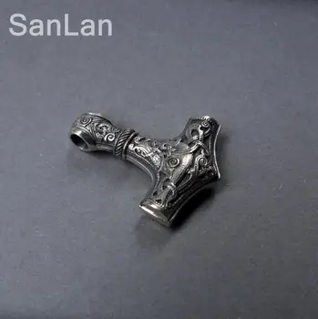 20pcs thor je kladivo mjolnir obesek viking nakit skandinavskih norse viking ogrlico, obesek viking