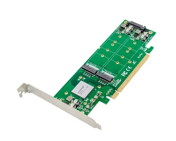 PCIe x16, ASM2824 do 4 vrata M. 2 NVMe SSD Adapter širitev kartico Quad mkey nvme, da pci-e pretvornik