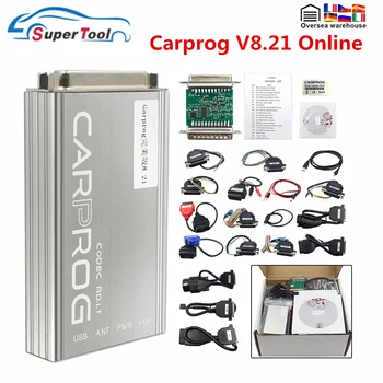 Carprog V10.93 V10.05 V8.21 Polno Adapterji Avto Prog Za zračna Blazina/Radio/Dash/IMMO/ECU avtomehanična ECU Chip Tuning Spletni Programer