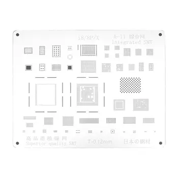 Jekla A11 Čipu IC, BGA Reballing Šablona Komplet za Spajkanje Predlogo za iPhone 8/8Plus/X