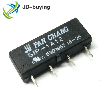 50Pcs/veliko Novo Izvirno PAN CHANG Reed Rele SIP-1A12 DC12V miniaturni 4 pin enotni v-skladu normalno odprt