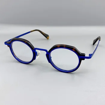 Vintage Krog Očal Okvir Moških Kvadratnih Eye Glasses Ženske Optični Kratkovidnost Recept Očala Okvirji Jasno Očala Oculos