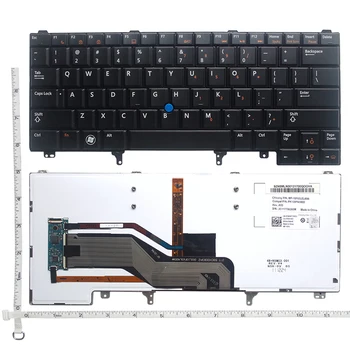 Za Dell Latitude E5420 E5420M E5430 E6220 E6230 E6320 E6330 tipkovnico NAS postavitev črne barve z backlit laptop tipkovnici