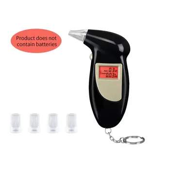 Strokovno Alkohola Dih Tester Breathalyzer LCD Zaslon Analyzer Detektor Test Keychain Breathalizer Breathalyser Naprave H