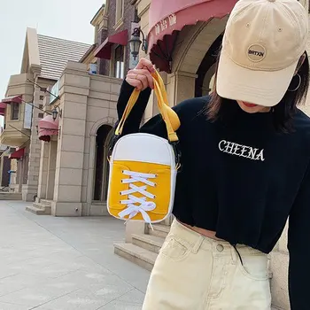 Ženske Platno Messenger Bag Divje Torba 2020 Poletje Novo korejska Različica Divje Crack Zavihek Tiskanje