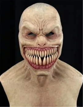 Novo Grozo Stalker Klovn Masko Cosplay Grozljivo Pošast Velika Usta, Zobje Chompers Latex Maske Halloween Scary Rekvizitov, Kostumov