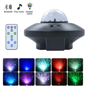 SOLLED LED Zvezdnato Projekcija Lučka USB, Bluetooth, Glasovno kontrolna Lučka Romantično Stres Lajšanje Lučka