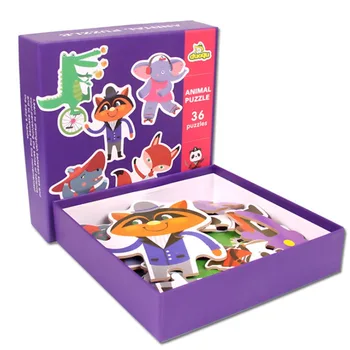 Otrok, Lesene Živali, Spoznavanja Puzzle Božična Darila Za Otroka Učenje In Izobraževanje Puzzle Igrača Sadje Učenje Izobraževalne Igrače