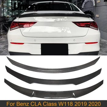 Avto Zadaj Prtljažnik Spojler Krilo Za Mercedes-Benz CLA Razred W118 C118 2019 2020 2021 Ogljikovih Vlaken Zadaj Prtljažnik Boot Lip Spojler Krilo