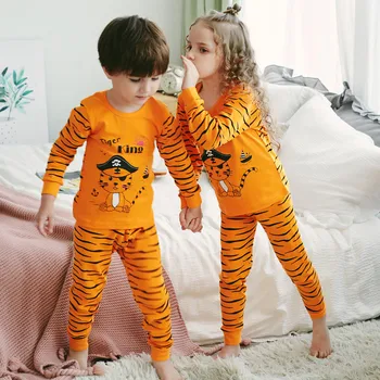 Pozimi Otroci Pižame za Dekleta Fantje Sleepwear More Otroška Oblačila za Malčke Živali Risanka Pajama Določa Bombaž otroške Pižame