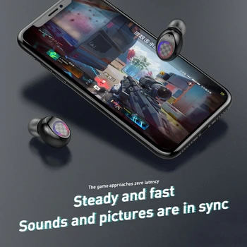 Bluetooth Slušalke Slušalke Brezžične Slušalke V7 V8 TWS Slušalke Športne Čepkov LED Uho Brsti Uho Telefoni Slušalke Za Android