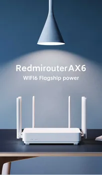 Xiaomi Redmi AX6 Usmerjevalnik Wifi 6 6-Core 512M Pomnilnik Očesa Home Is 6 Signalni Ojačevalnik 2.4 G 5GHz 2+4 PA Samodejno Prilagodi Dual-Band OFDMA