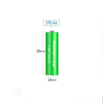 2Pcs Novo 1,5 V 3400mWh AA baterija za ponovno polnjenje USB polnilna litijeva baterija z Micro USB kabel za hitro polnjenje