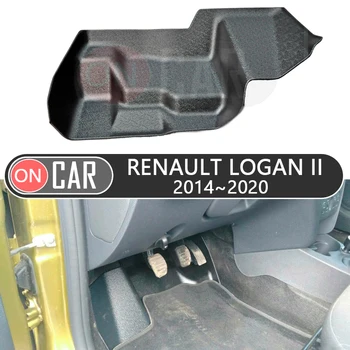 Zaščitni ovitek plošče pod pedala za Renault Logan II~2020 stražar, zaščitnik nalepke avto styling dekoracijo varstvo