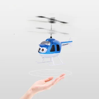Mini Indukcijske RC brnenje Infrardeči Senzor Helikopter Elektronski letalo Quadcopter Model Začasno Risanka dron darilo Otroci igrače