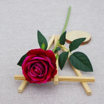 JAROWN 10pcs Visoko Kakovostnih Evropskih Umetno Cvetje Rose Cvetlični Simulacije Flanela Ponaredek Cvetje Doma Dekor Poroka Stranka Dekor