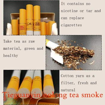 čaj dim tobaka Zeliščni Čaj Dim Črni Čaj Fine Cigareta, da Prenehati s kajenjem Tobak Brezplačno - Nikotina Brezplačno