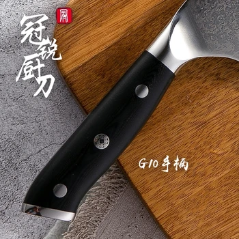 Damask Cleaver Nož 7.2 Palčni VG10 Japonski Damask Jekla Poklicni Mesar Orodja 67 Plasti Kuhar Damask Kuhinjski Noži