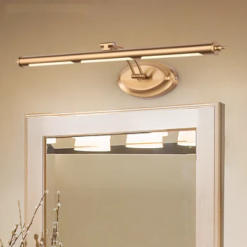 Sodobno minimalistično ogledalo žarometi dolgi trakovi kovinski & PC modno osebnost toaletno mizico, kopalnica, wc, ogledala žarometov