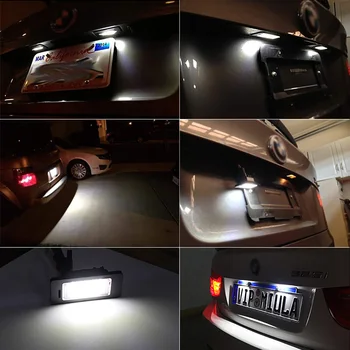 2PCS za bmw LED številko registrske tablice svetloba svetilke Luces auto razsvetljava za BMW E39 M5 E70 E71 X5 X6 E60 M5 E90 E92 E93 M3 accessor