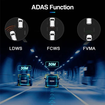 E-ACE D15 Avto DVR Ogledalo 12.0 Palčni Dash Fotoaparat 4G Android 8.1 Dashcam GPS Navigacija FHD 1080P ADAS Video Snemalnik Registrar