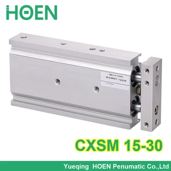 CXSM15-30 Visoke kakovosti, ki deluje dvojno dvojno palico zraka pnevmatski cilinder CXSM 15-30 15 mm izvrtina 30 mm hoda z drsanjem