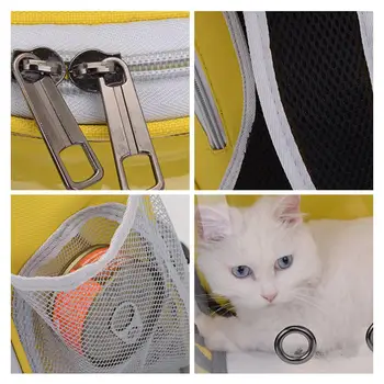 Pregledna Mačka Nahrbtnik Opravlja Hišne Lutka Prostor Vrečko z USB Za Potovanja, Pohodništvo, Hoja na Prostem