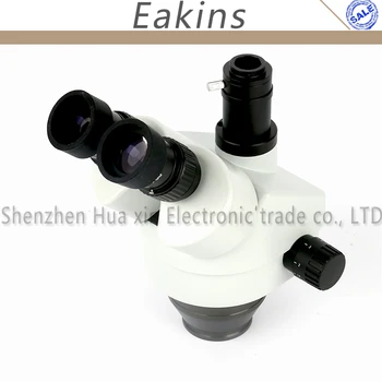 Eakins 3,5 X-45X Trinocular Stereo Microscop WF10X/20 Univerzalno Bracke 144 LED Luči + Mat