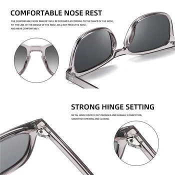 AOFLY Kvadratnih sončna Očala Ženski Polarizirana Ultralahkih TR90 Prilagodljiv Okvir Moda Stranka Vožnje Črna sončna Očala Moški UV400