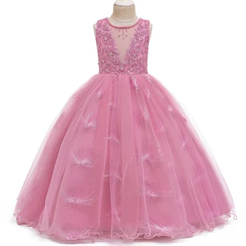 2020 Nove Dame Oblačenja Cvet Dekle Obleko Bleščica Otrok Svate, Otroci, Oblačila, Prvo Obhajilo Princesa Obleke Žogo Vestido